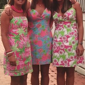 Lilly Pulitzer cotton, spandex, strap dress